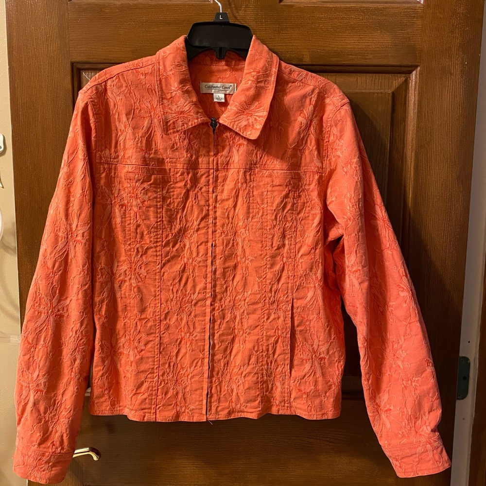 Coldwater Creek Orange Jacket
